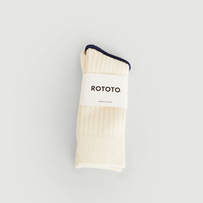 Plain ribbed socks - Rototo