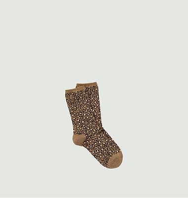 Socken Shiny leopard 
