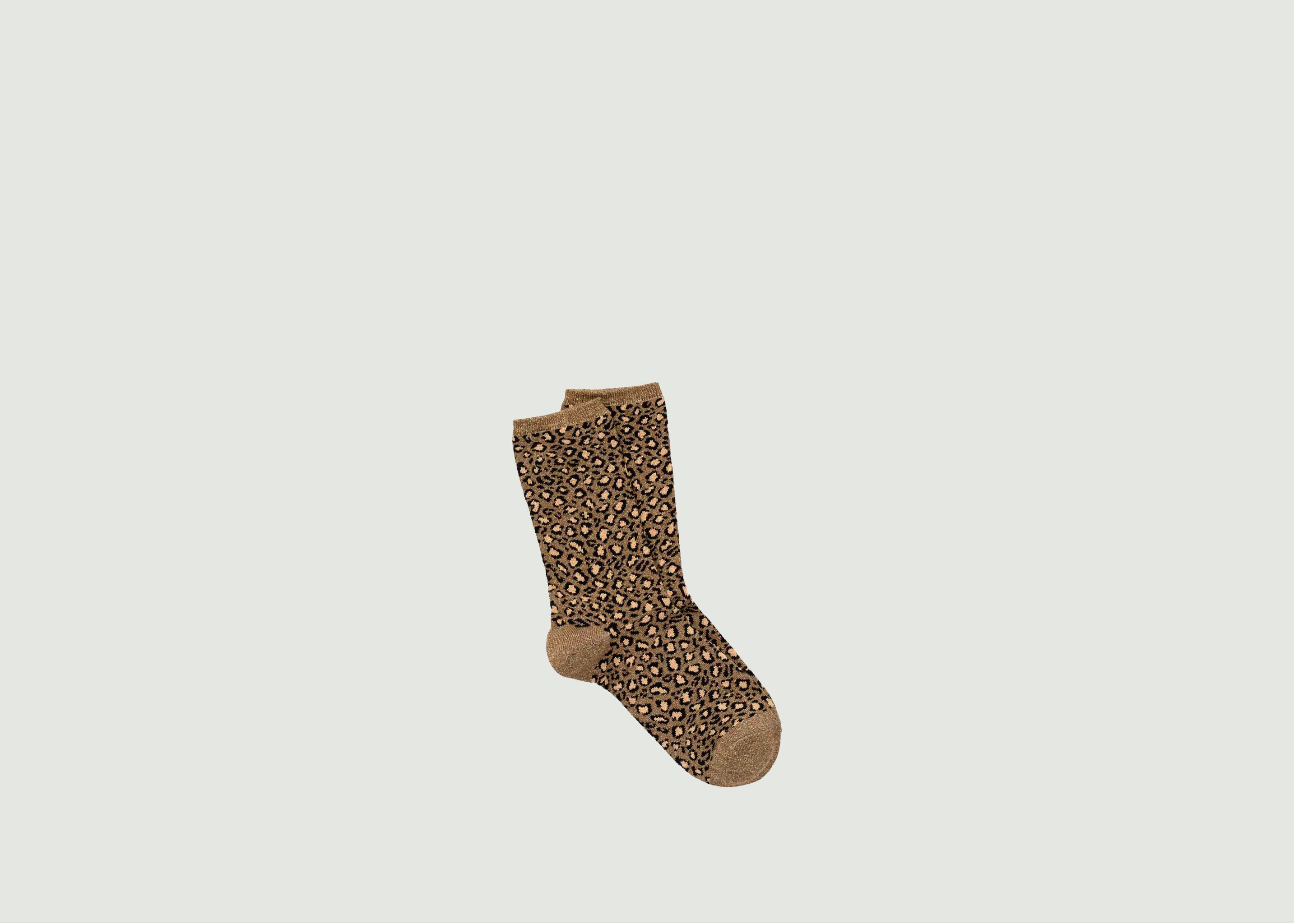 Socken Shiny leopard  - Royalties