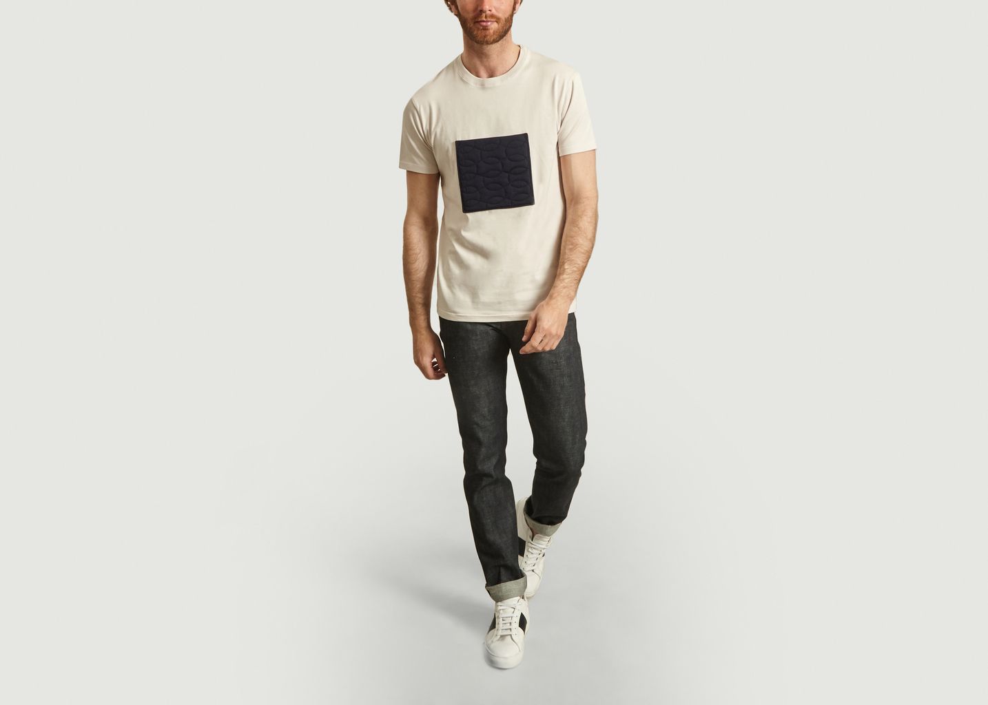 Embroidered pocket t-shirt - Rue Begand