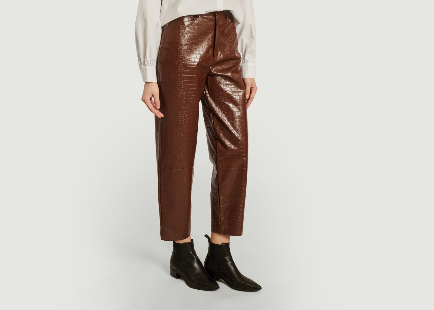 Pantalon Myla façon croco - Samsoe Samsoe