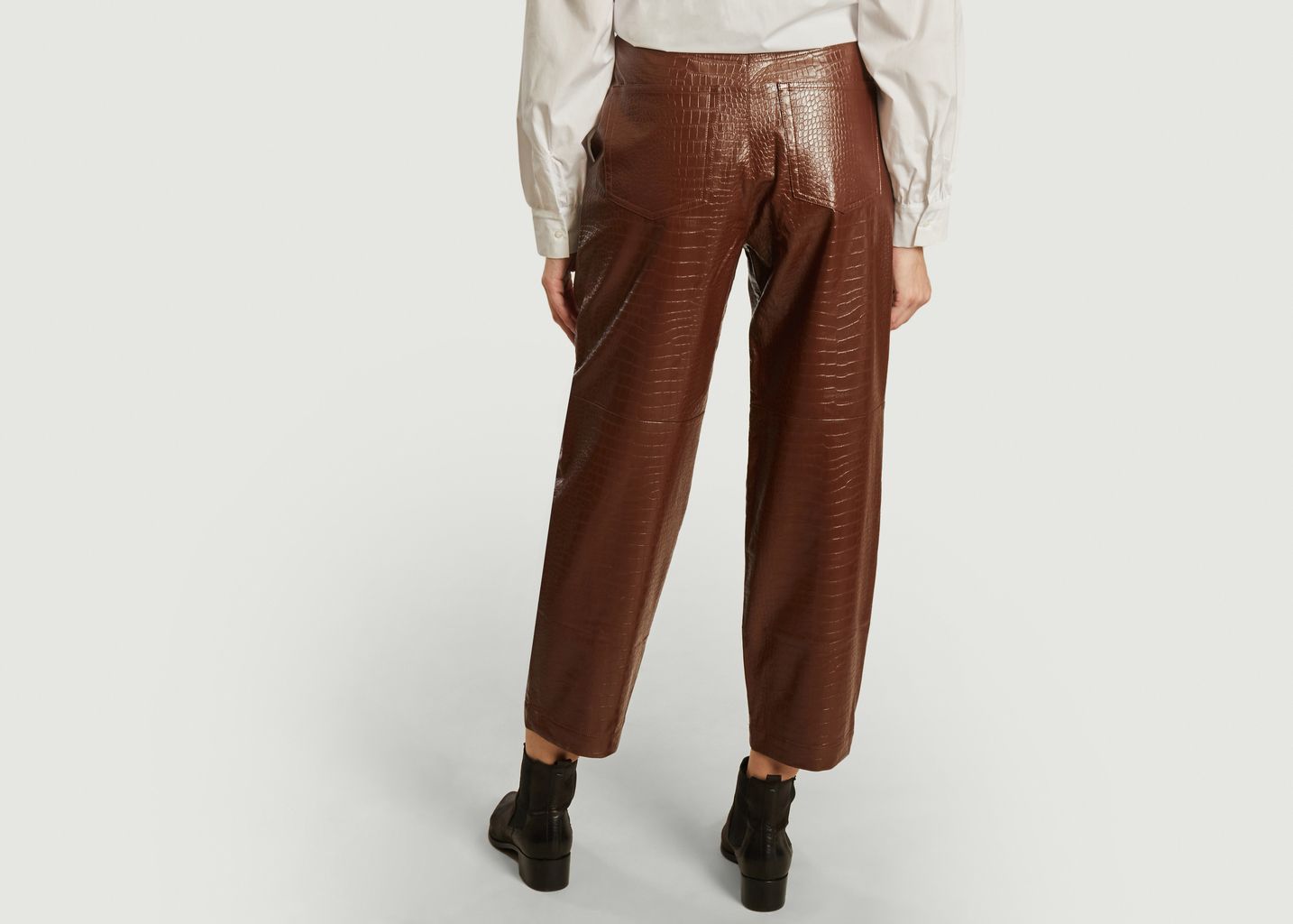 Pantalon Myla façon croco - Samsoe Samsoe
