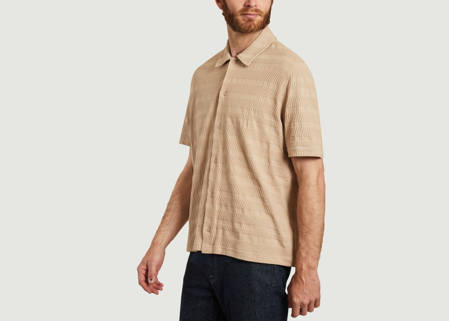 Chemise manches courtes en coton bio Samuel - Samsoe Samsoe