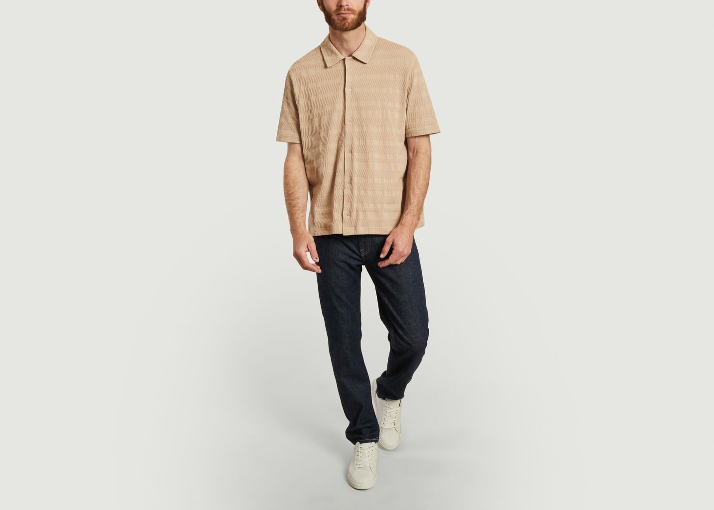 Chemise manches courtes en coton bio Samuel - Samsoe Samsoe