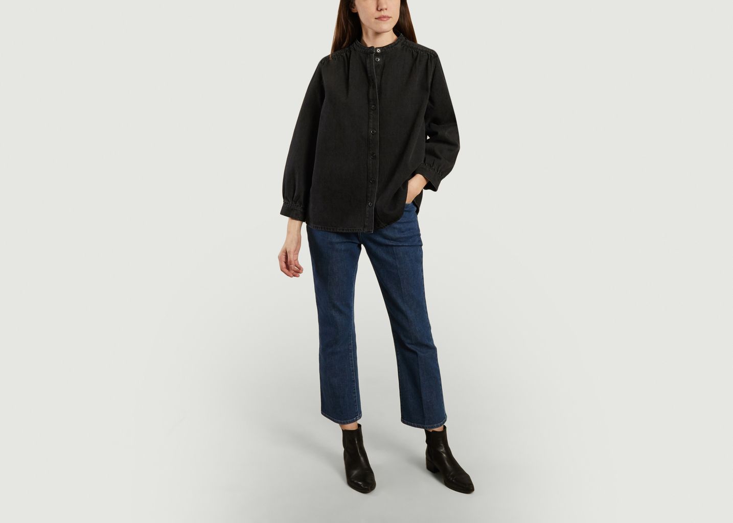 Chemise en denim de coton bio Gia - Samsoe Samsoe