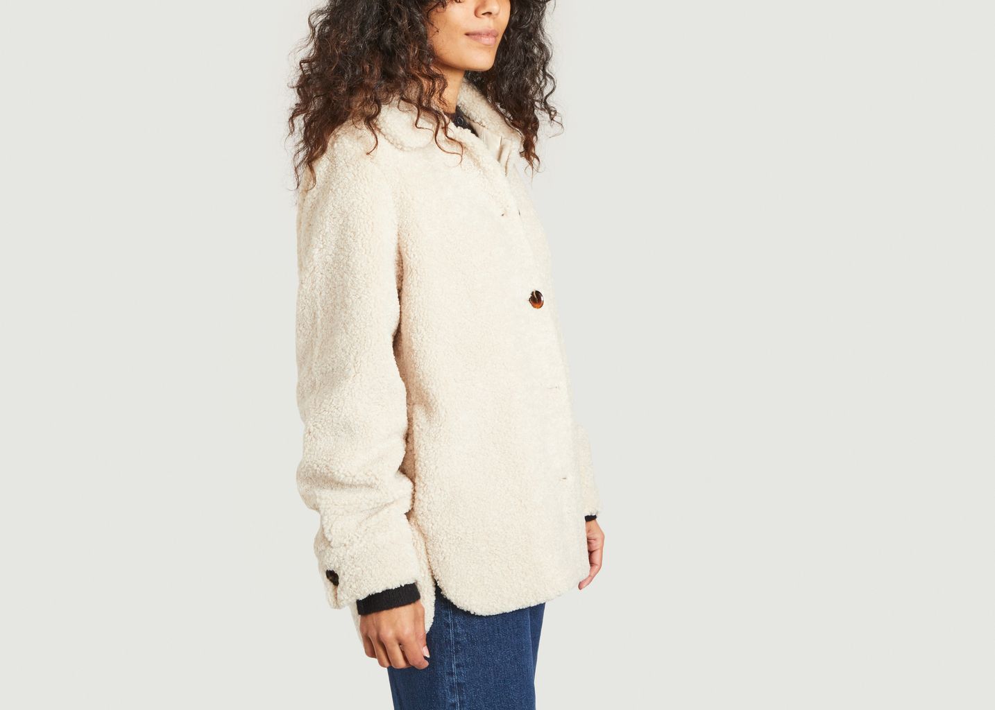 Manteau court oversize effet fourrure Aylin - Samsoe Samsoe