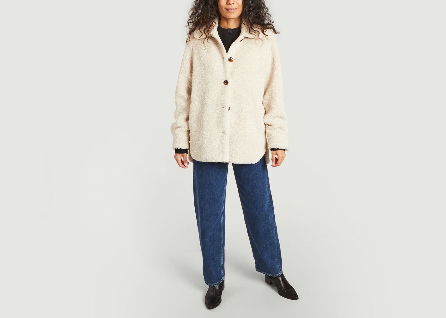 Manteau court oversize effet fourrure Aylin - Samsoe Samsoe