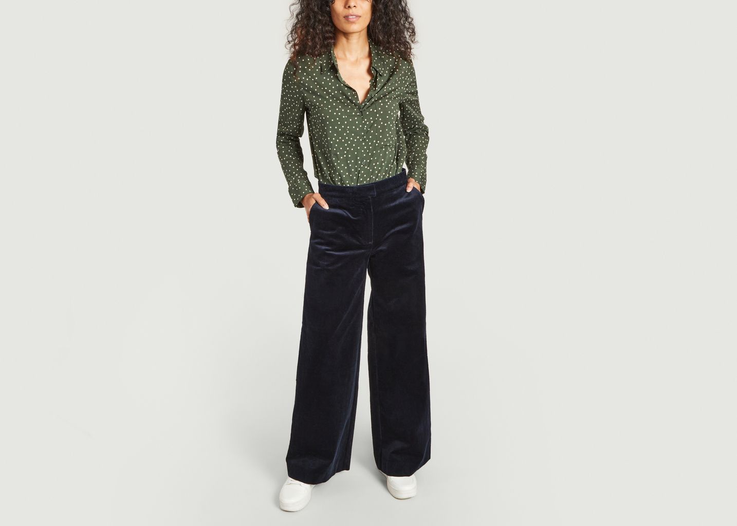 Pantalon large en velours côtelé Collot - Samsoe Samsoe