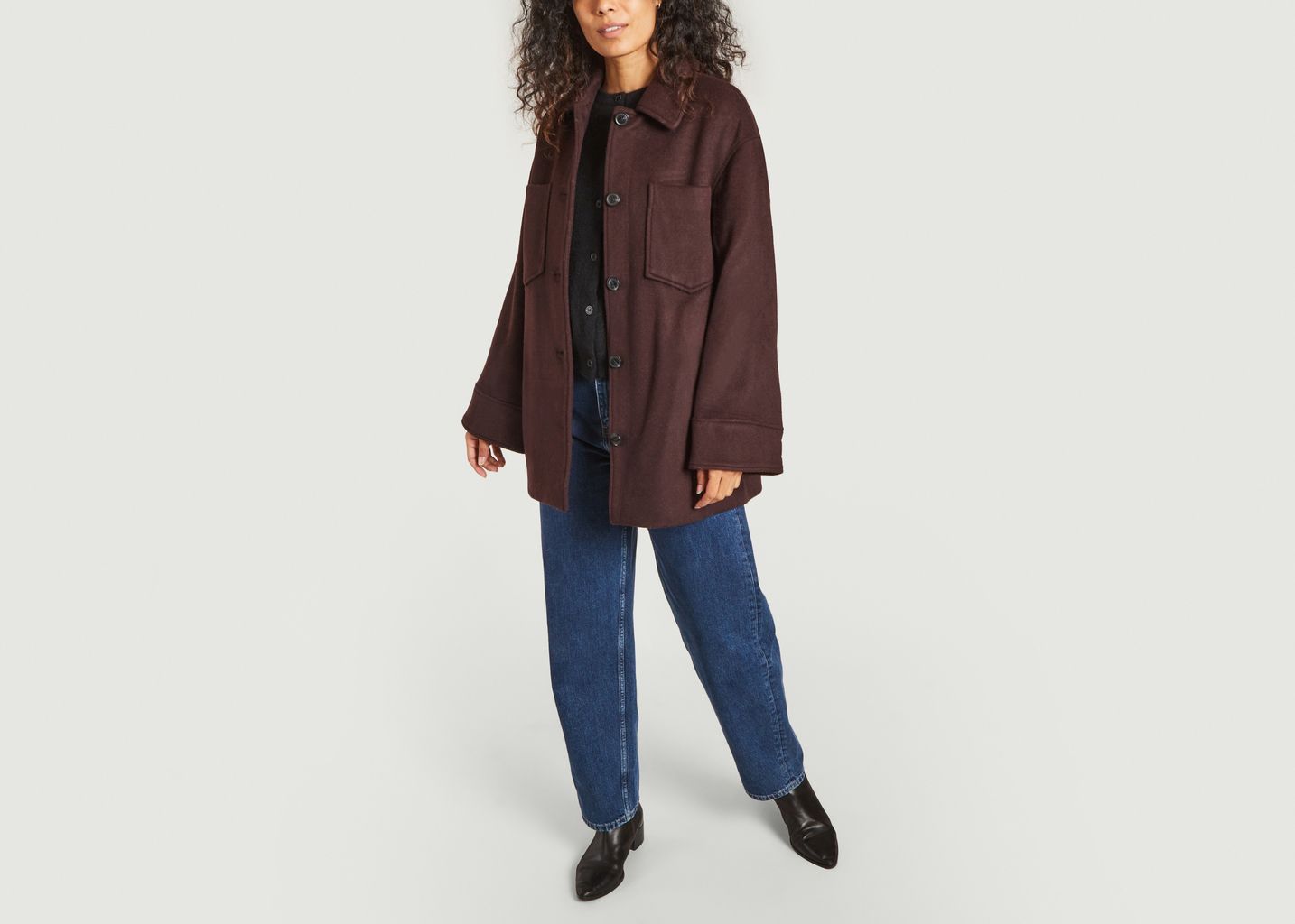 Veste oversize en lainage Dione - Samsoe Samsoe