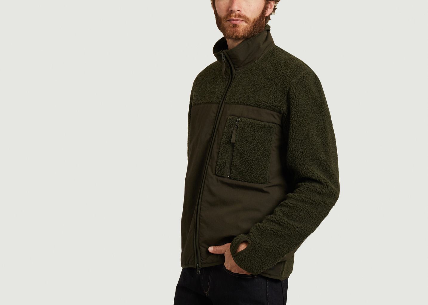 Veste zippée bi-matière Tim - Samsoe Samsoe