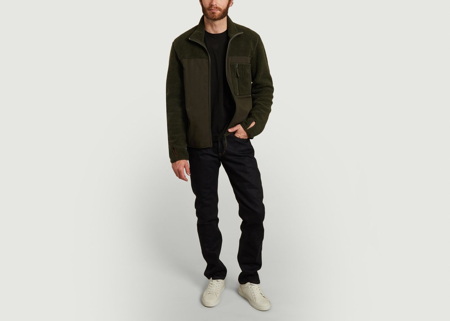 Veste zippée bi-matière Tim - Samsoe Samsoe