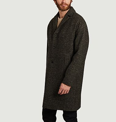 Manteau droit motif Prince-de-Galles Memet