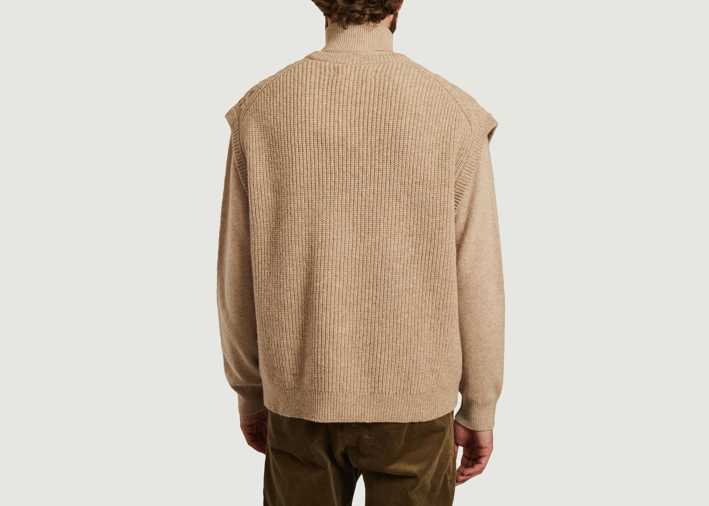 Pull sans manche à torsades en laine Wyatt - Samsoe Samsoe