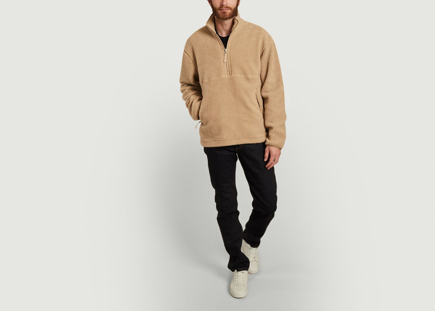 Sweatshirt polaire col camionneur Timo - Samsoe Samsoe
