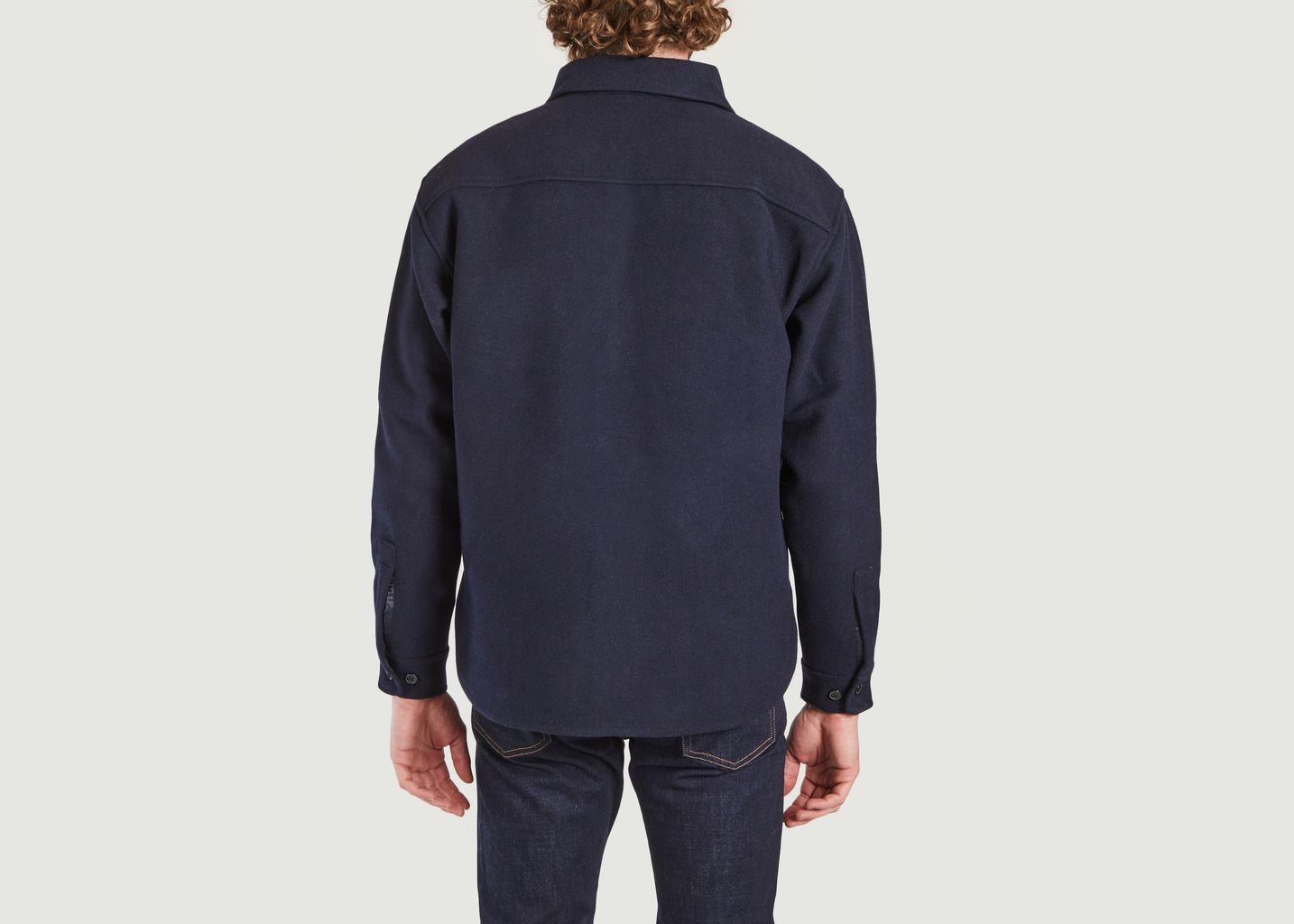 Uomo Abbigliamento da Camicie da Camicie casual e con bottoni Castor X E Overshirt 14163Samsøe & Samsøe in Materiale sintetico da Uomo colore Blu 
