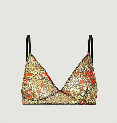 Lilah floral triangle bra