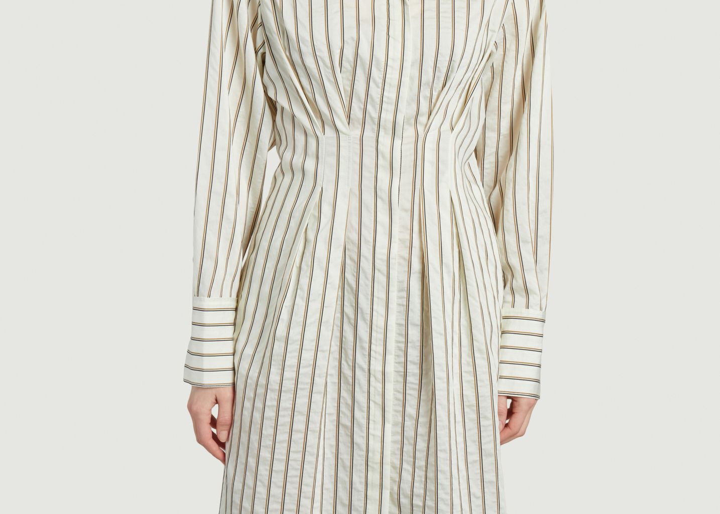 Sabosse striped midi shirt-dress - Samsoe Samsoe