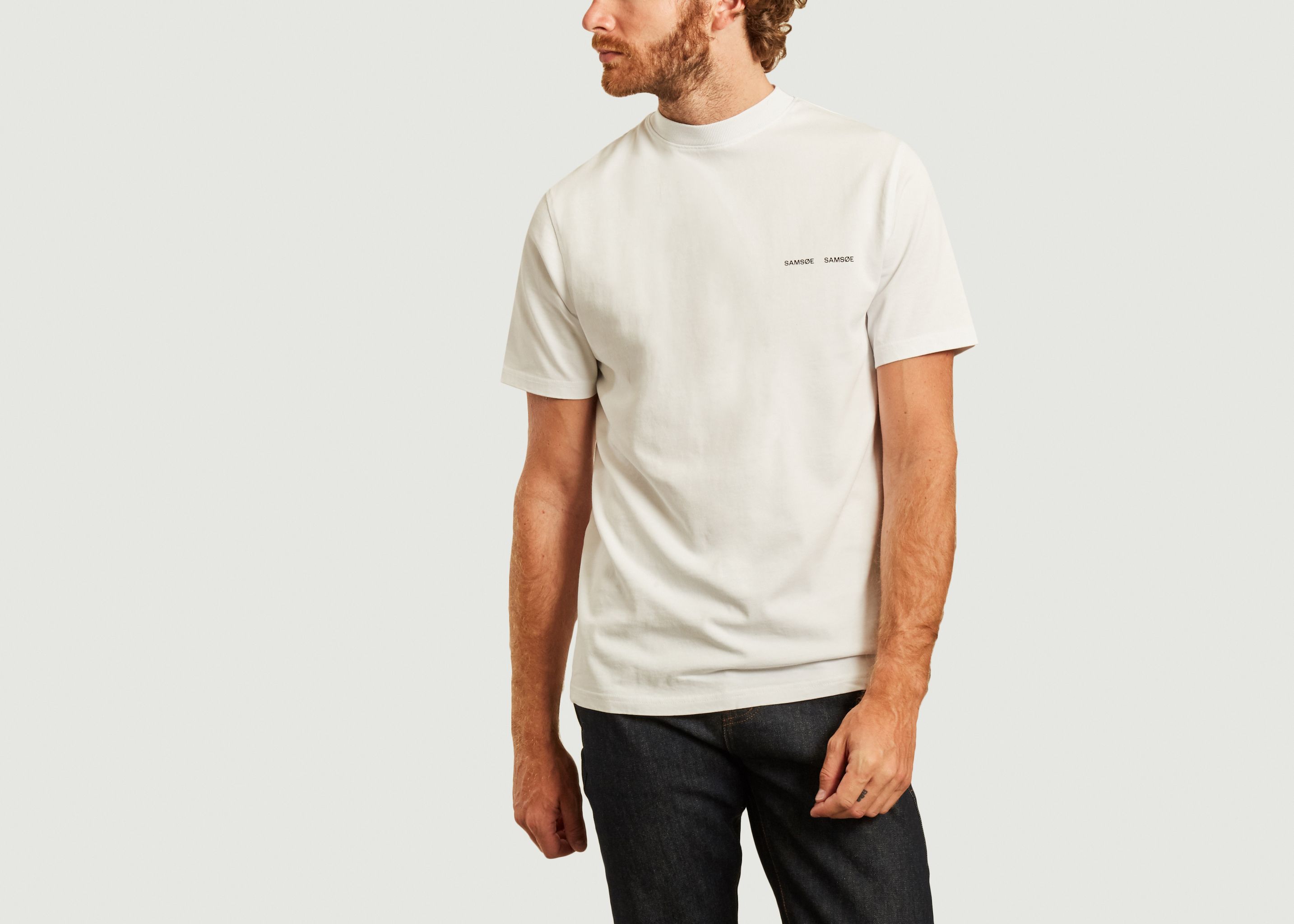 kapitalisme adgang Foran dig Norsbro organic cotton t-shirt White Samsoe & Samsoe | L'Exception