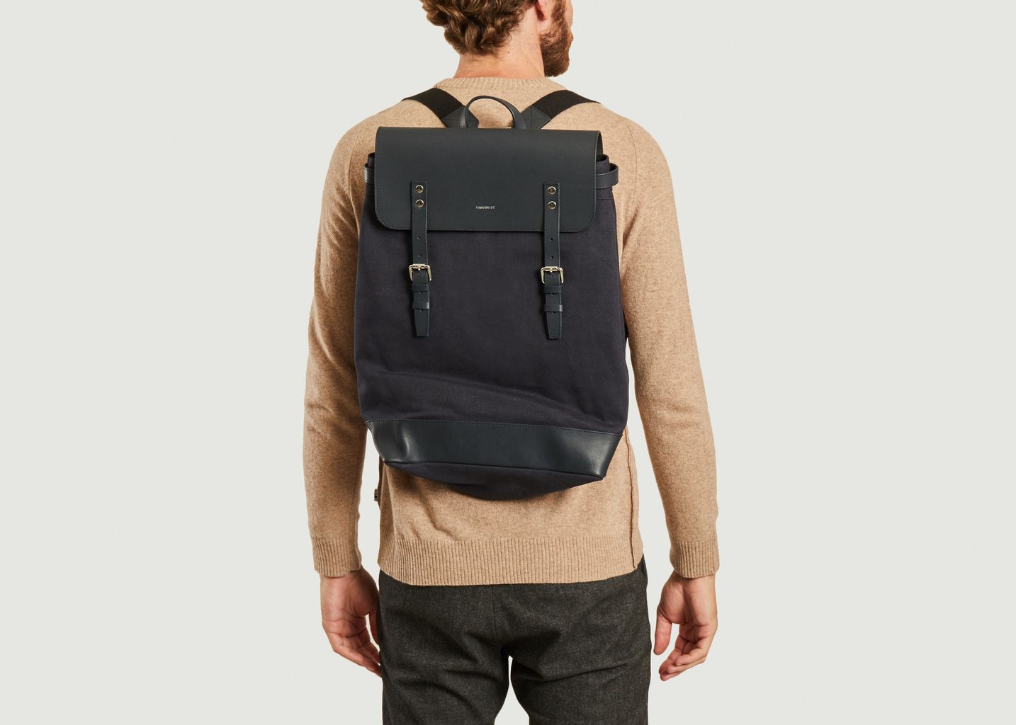 Hege Two-Material Backpack - Sandqvist