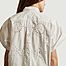 matière Helena Emb oversized short sleeves embroidered back shirt - Sarah de Saint Hubert