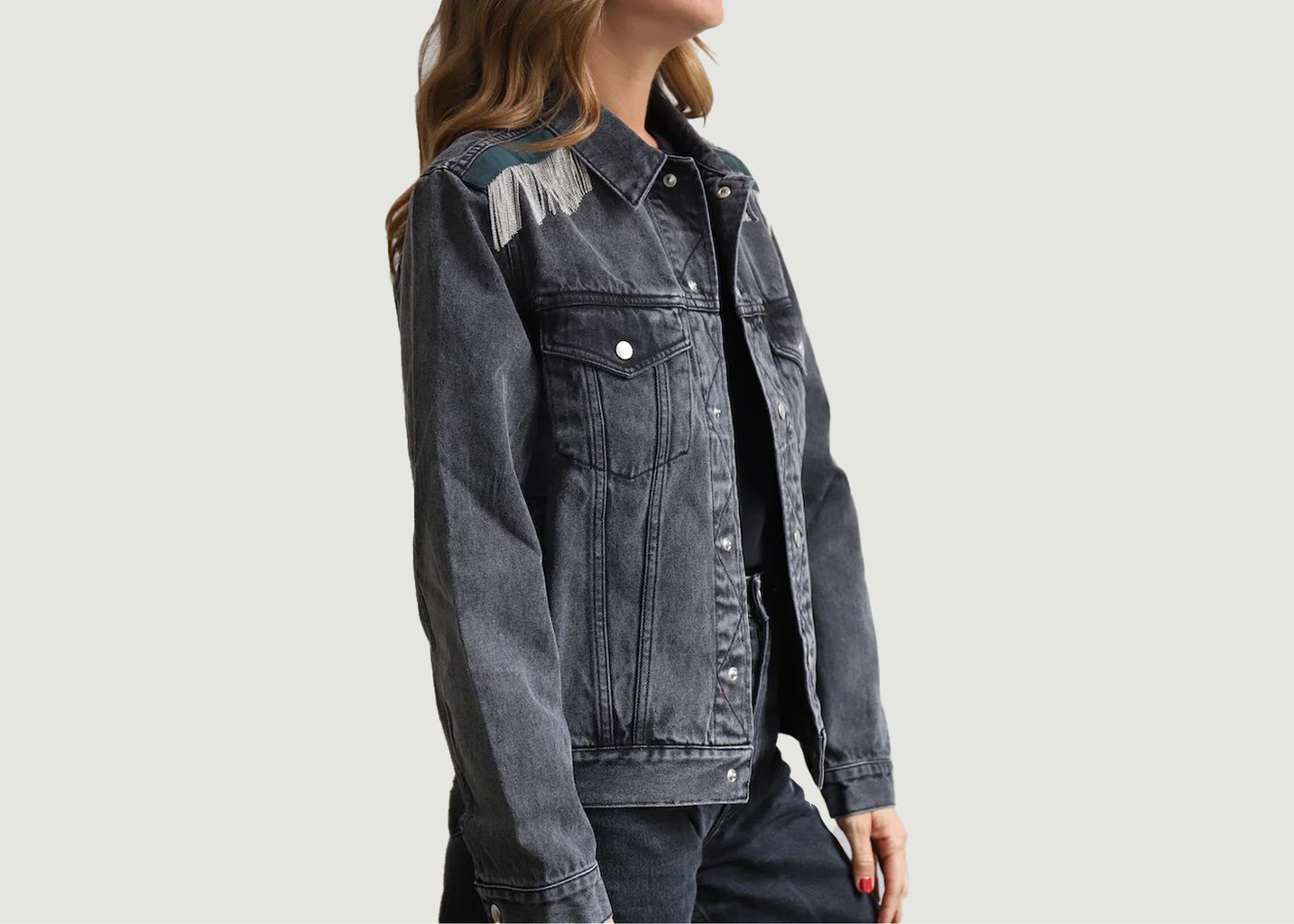 Romy Chains Denim Jacket - Sarah de Saint Hubert