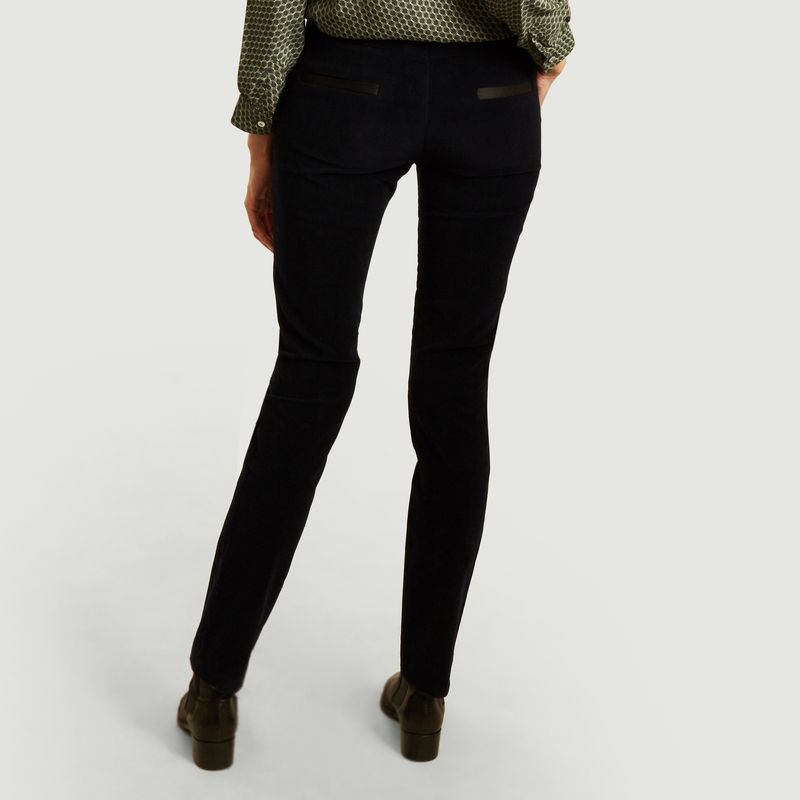 Pantalon droit en velours Uma - Sarah de Saint Hubert