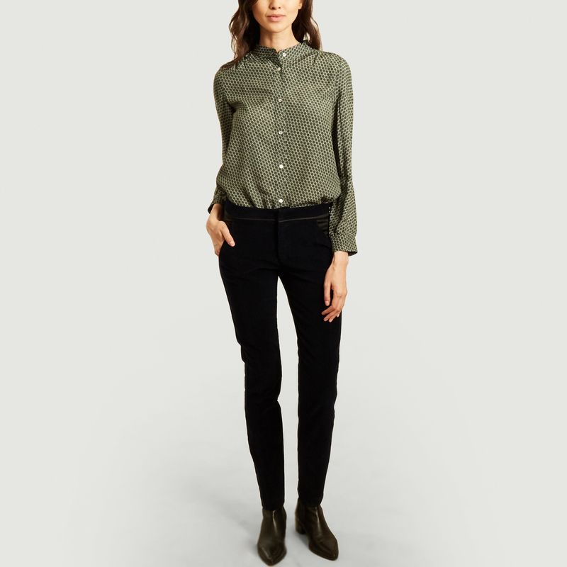 Pantalon droit en velours Uma - Sarah de Saint Hubert