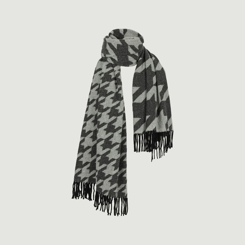 Cashmere jacquard XL scarf - Sarah de Saint Hubert