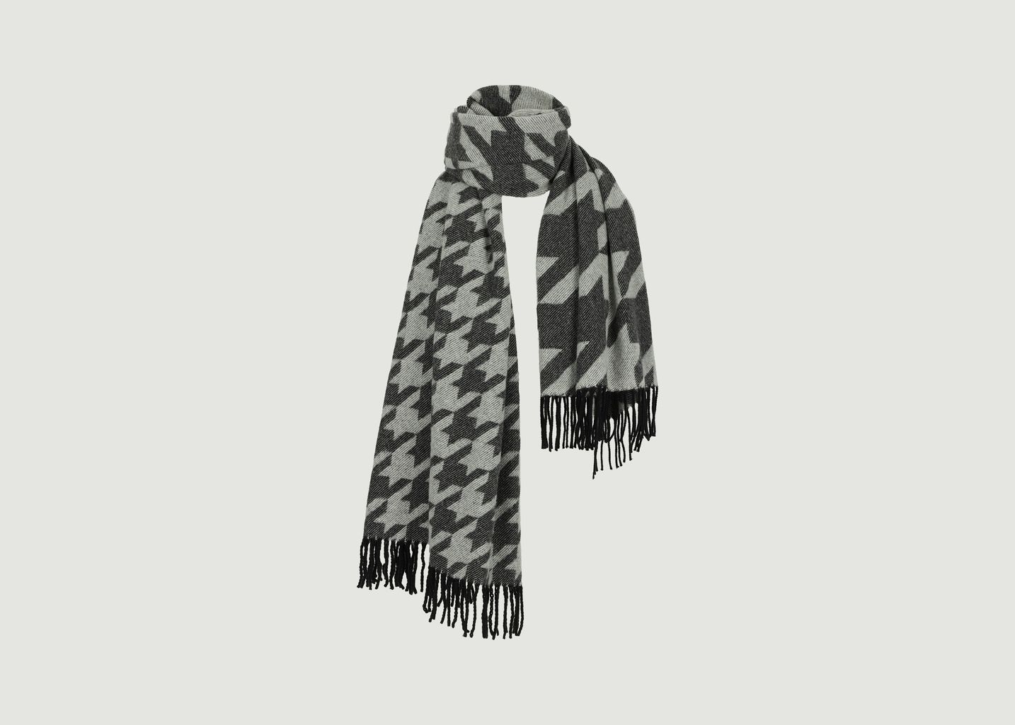 Cashmere jacquard XL scarf - Sarah de Saint Hubert
