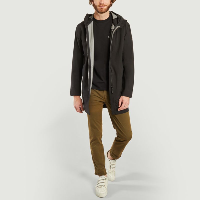 Mid-length hooded coat - Scandinavian Edition