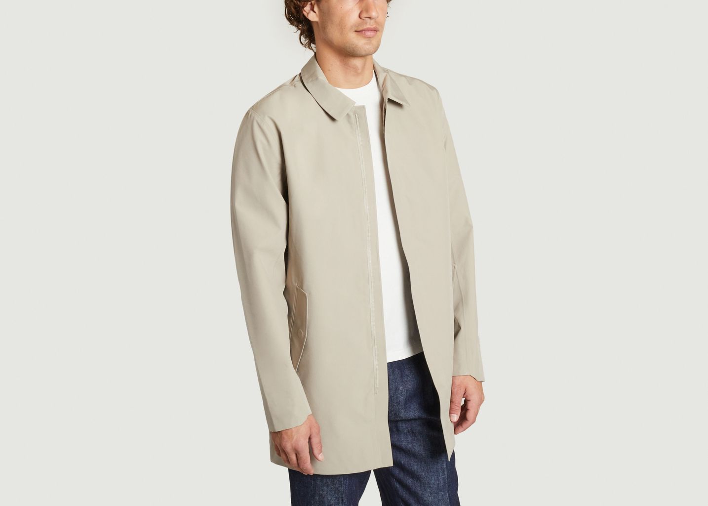 Straight mid-length Key trench coat - Scandinavian Edition