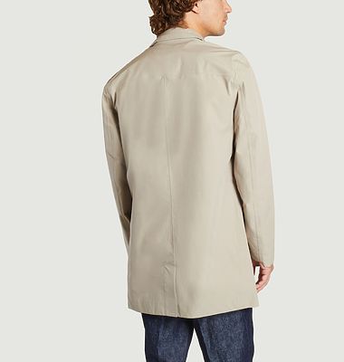 Straight mid-length Key trench coat