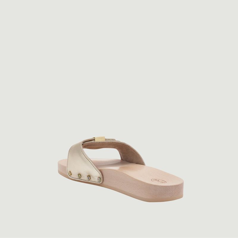 Flat leather and wood sandals Pescura - Scholl