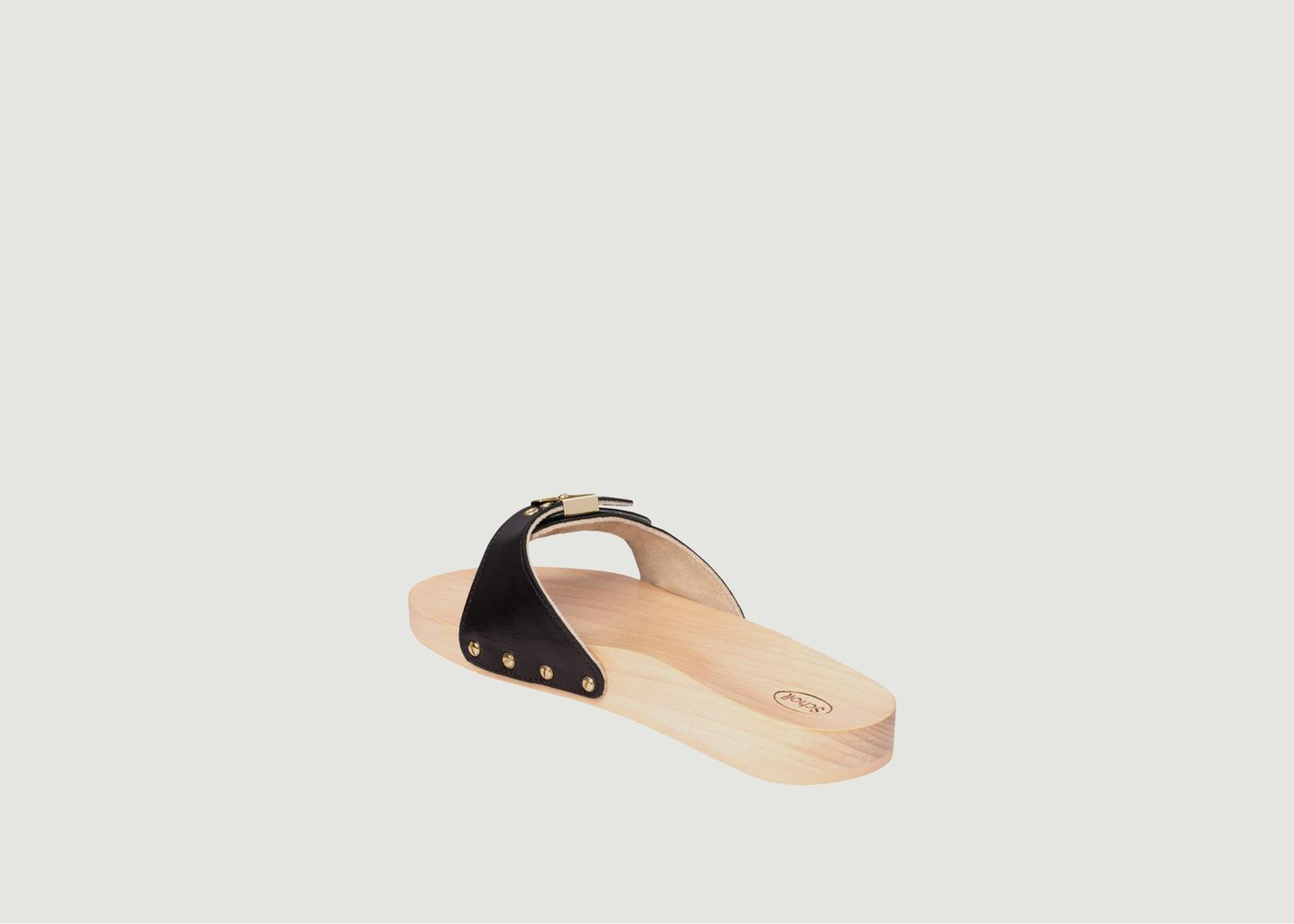Flat leather and wood sandals Pescura - Scholl