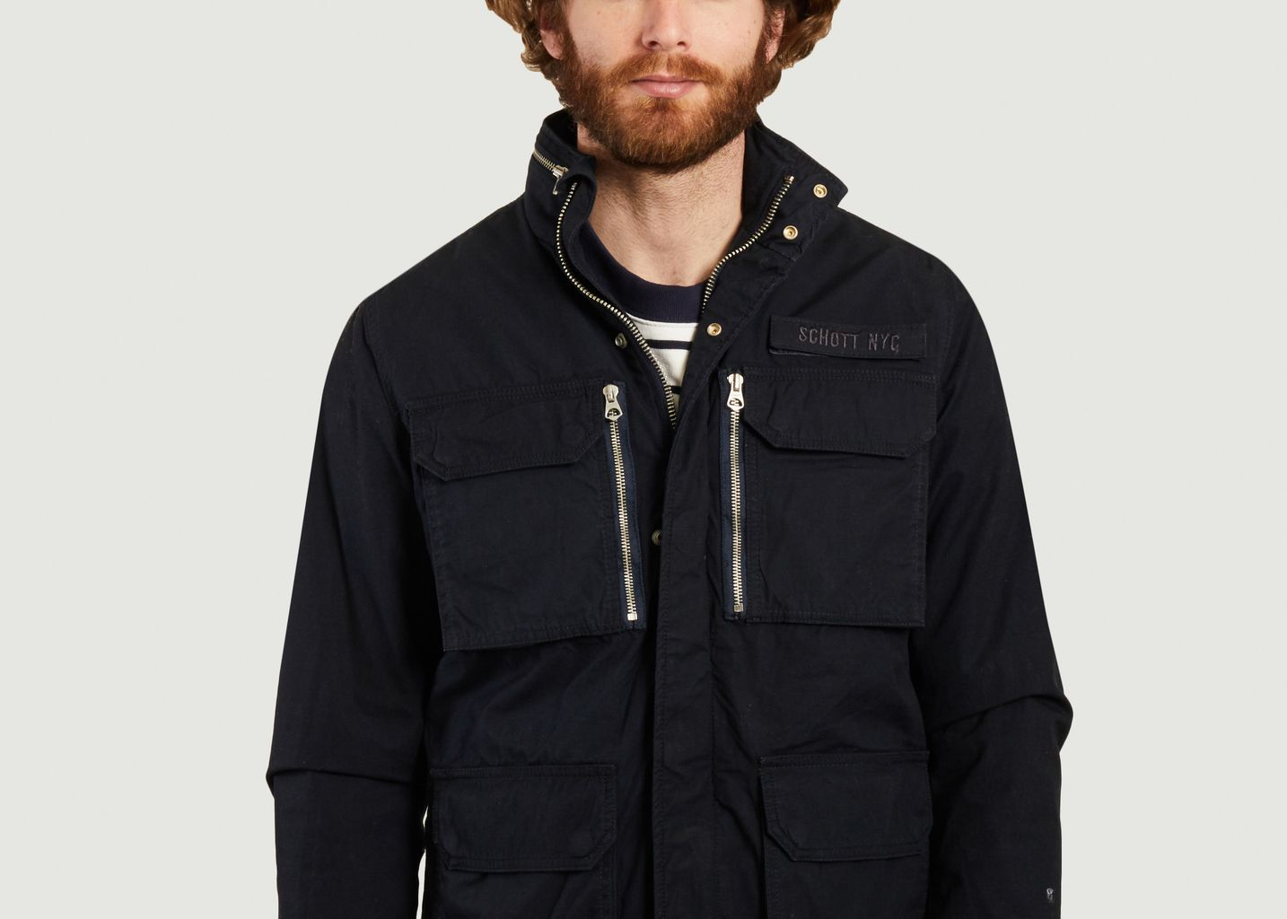 Fielda 2 canvas jacket with pockets - Schott NYC