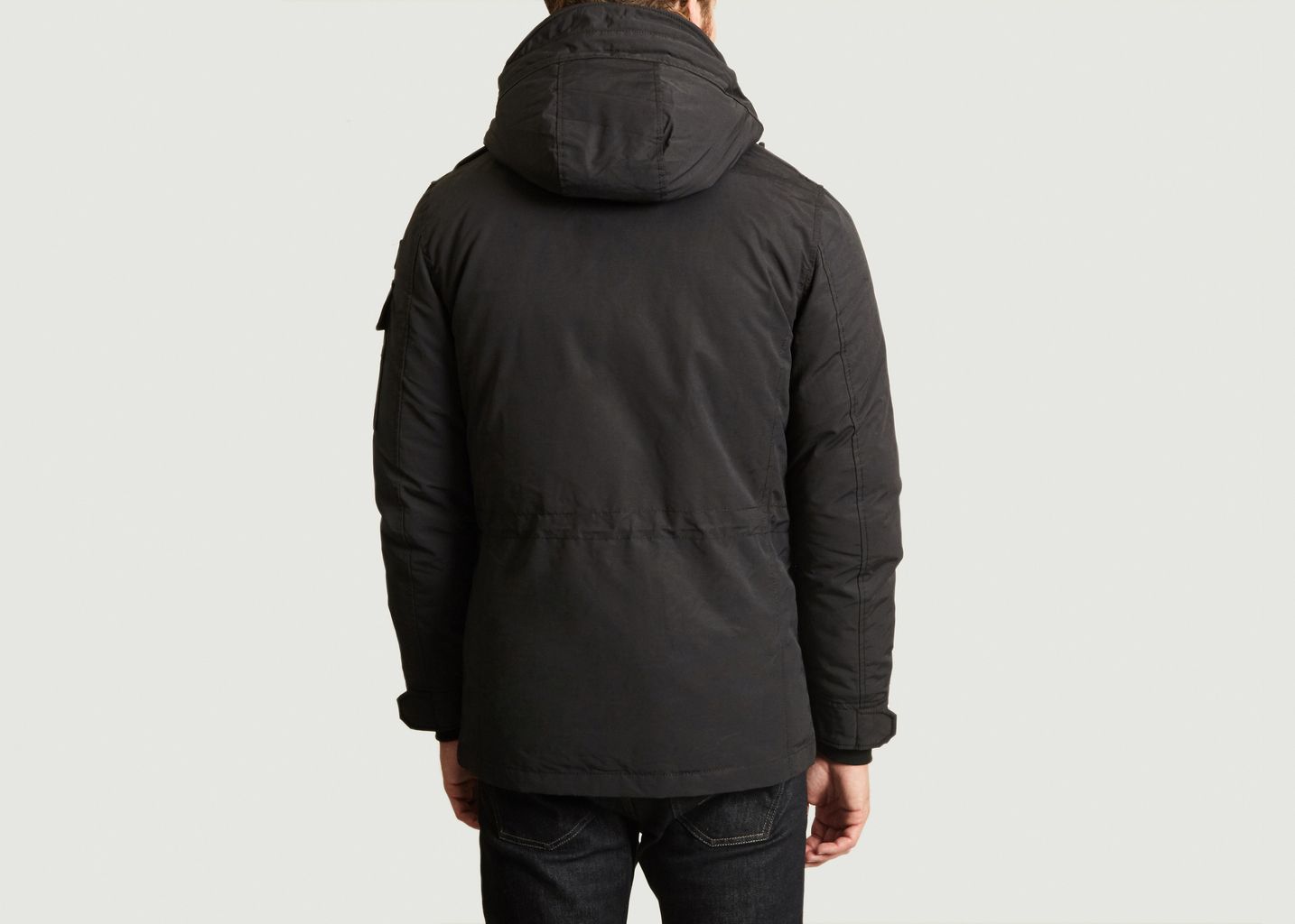 Parka A Poches Avec Capuche Field Noir Schott NYC | L'Exception Parka A Poches Avec Capuche Field Noir Schott NYC | L'Exception