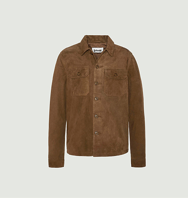 Surchemise worker en cuir suédé LC Bronx S