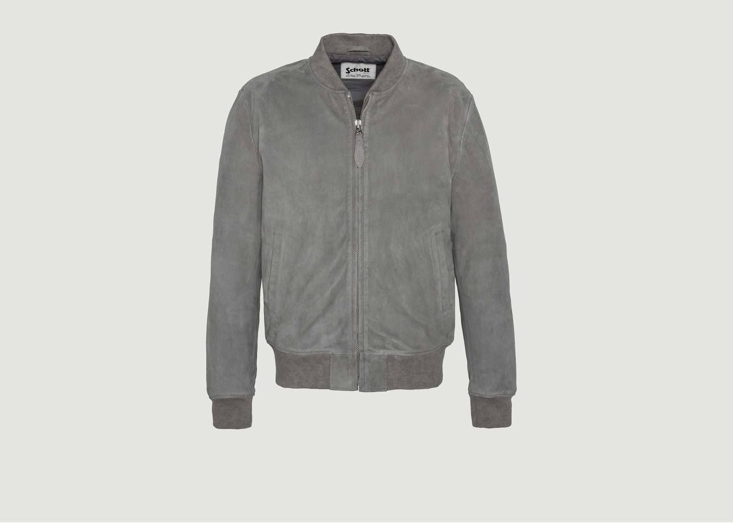 Blouson bomber en cuir velours LC300 - Schott NYC