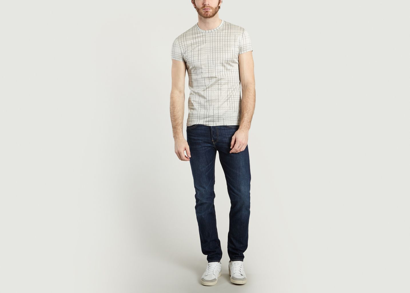 Basic Chequered T-shirt - Sébastien Blondin
