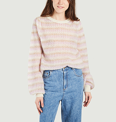 Pull tricot Yolan rayé
