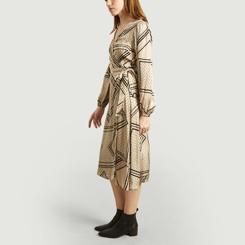 Robe Portefeuille Isa Imprimé Géométrique - Second Female