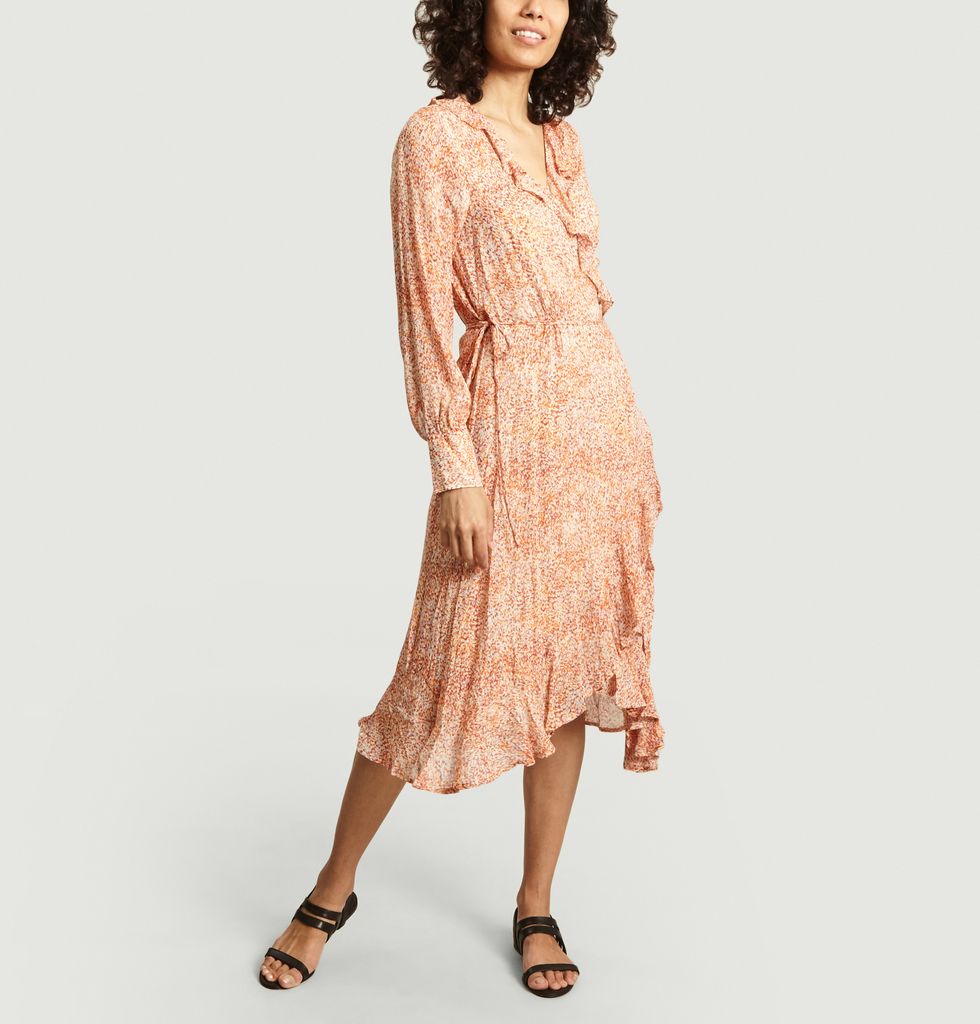 second female break wrap dress