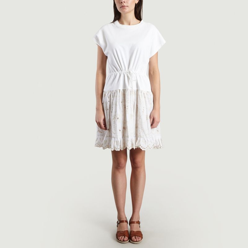 Robe T-Shirt A Broderie Anglaise - See by Chloé