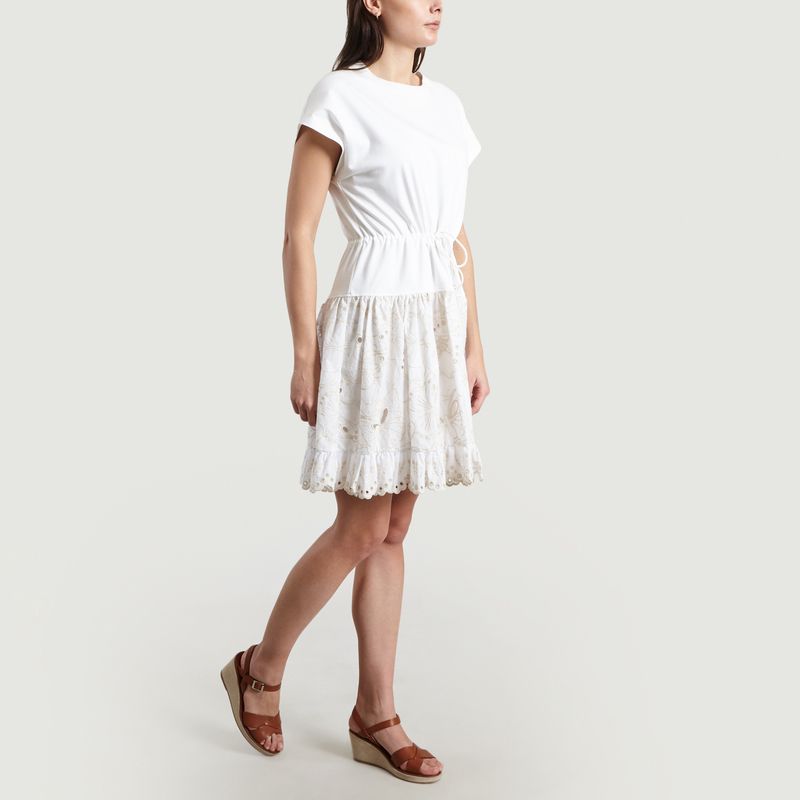 Robe T-Shirt A Broderie Anglaise - See by Chloé