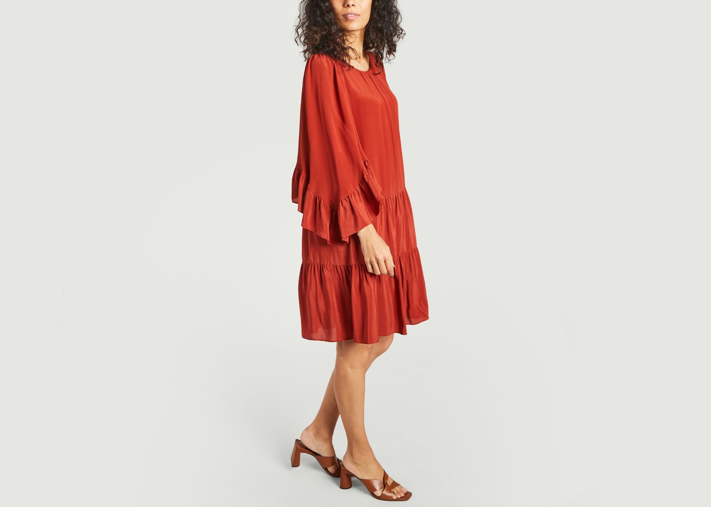 Dress with ruffled sleeves - See by Chloé