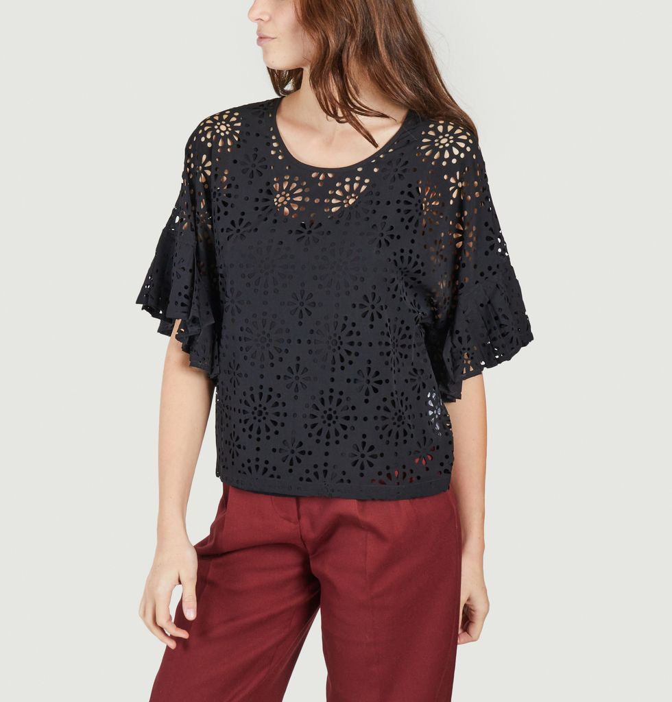 Soldes Blouse perforé Noir See by Chloé à 50 L’Exception