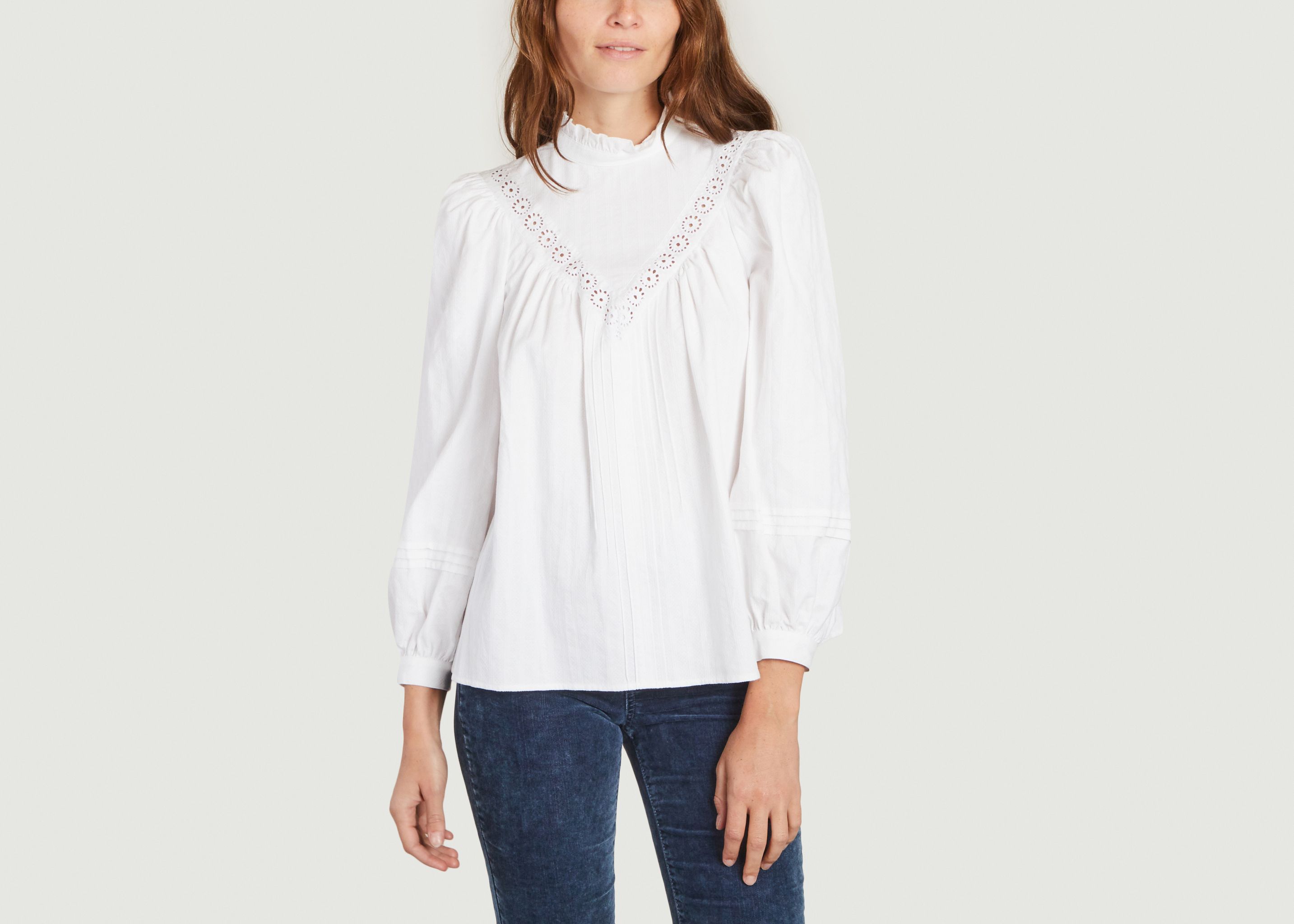 Organic cotton blouse Victorian style - See by Chloé