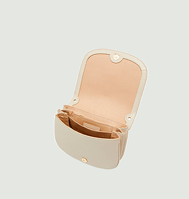 Mini leather bag with pipping Hana