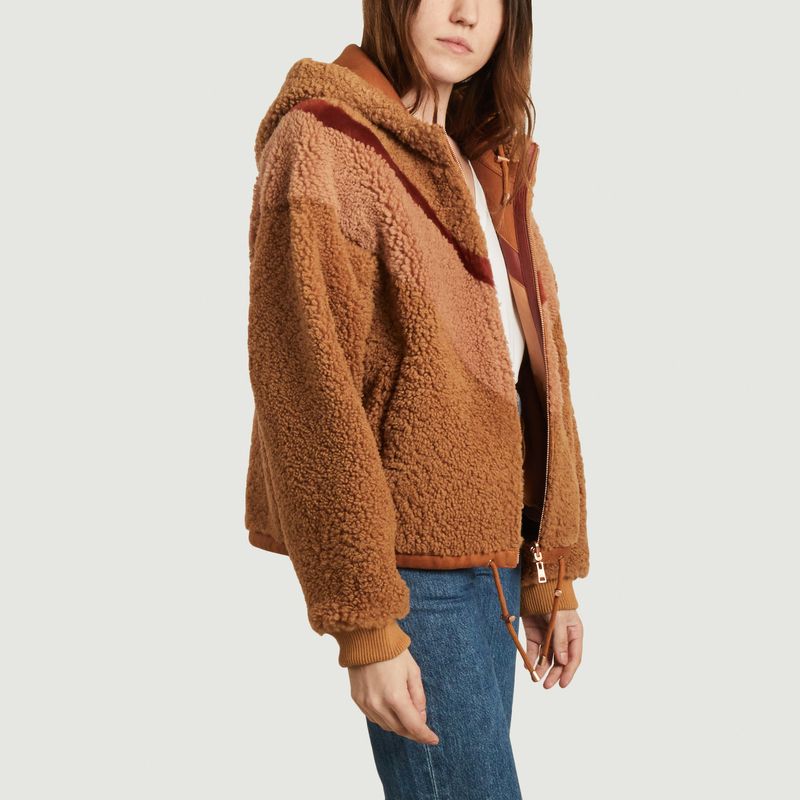 See by chloé multi pullover teddy coat sale