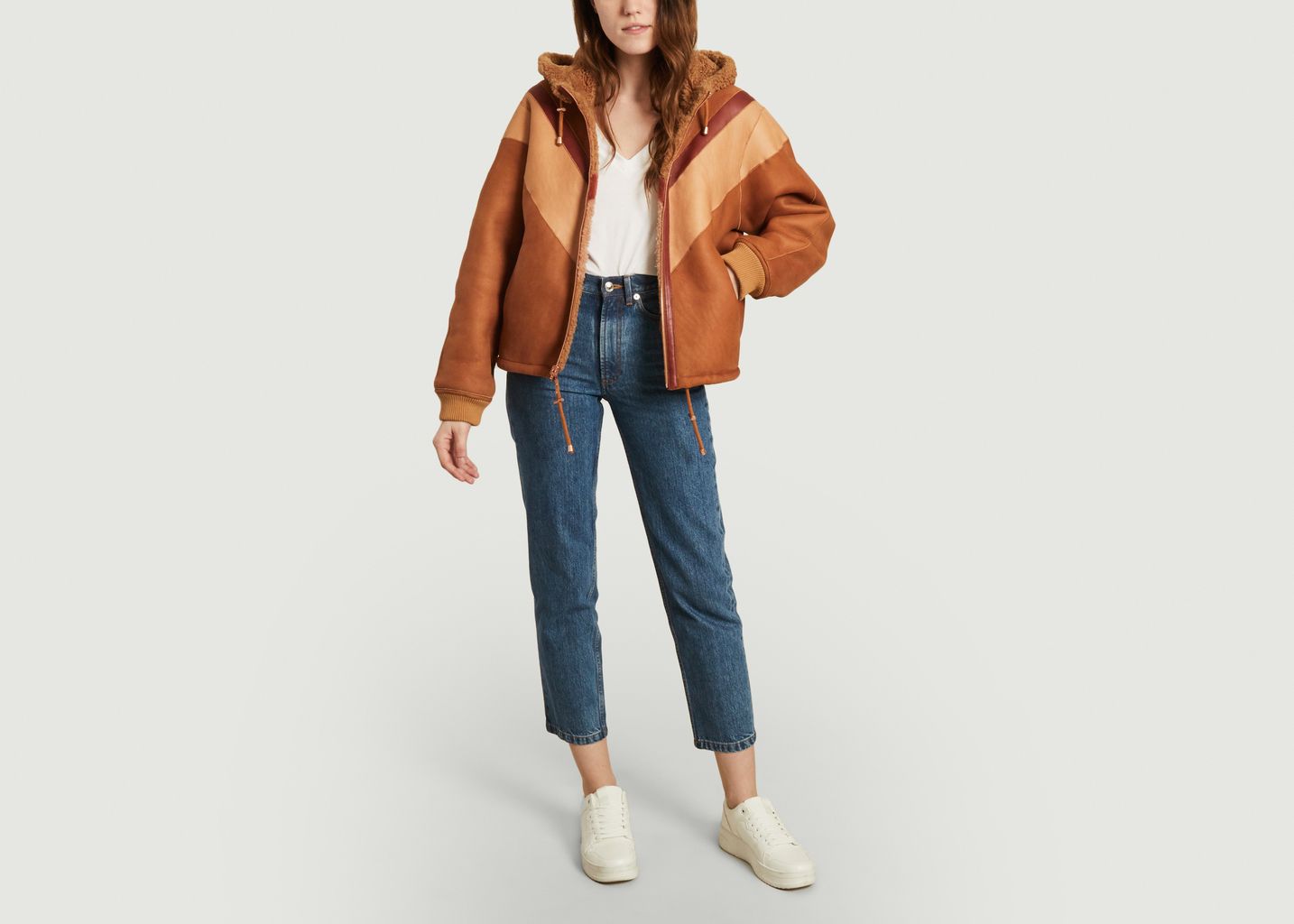 see by chloe shearling jacket